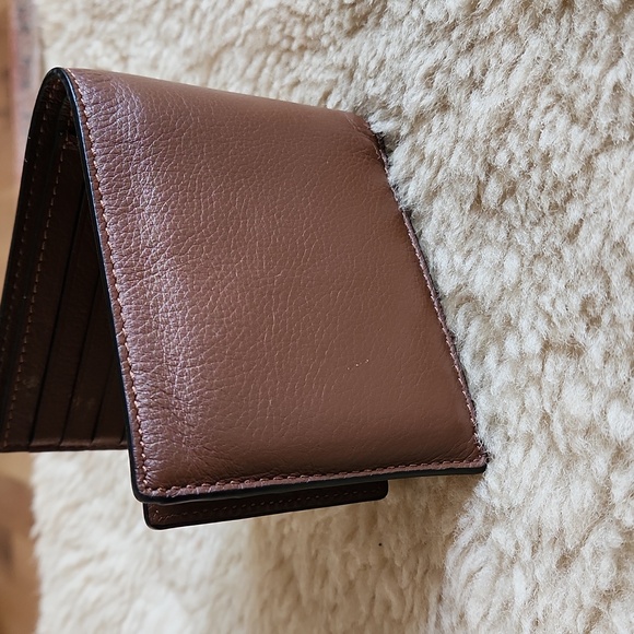 NWT Coach Men's Compact ID Dark Saddle Calf Leather 3-in-1 Wallet 🤎 - Picture 3 of 15